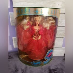 NOS NRFB 1993 Holiday Barbie Special Edition And 1989 Wedding Fantasy Barbie Lot
